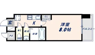 Mv.imp大阪鶴橋【9階】の間取り