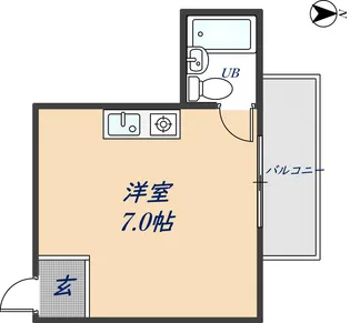 レインボーエム【2階】の間取り