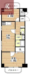 サンポートハイム舎利寺【6階】の間取り