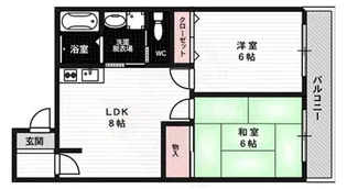 パークメゾン一刻館【4階】の間取り