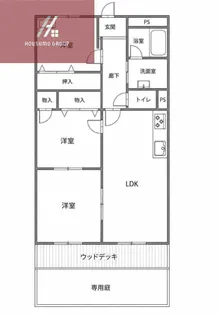 ハイム東住吉【1階】の間取り