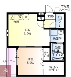 フジパレス服部天神Ⅱ番館【205号室】の間取り