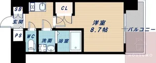 WGB江坂【4階】の間取り