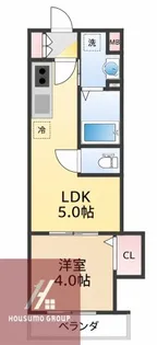 AXIA M−City大阪瑞光【2階】の間取り