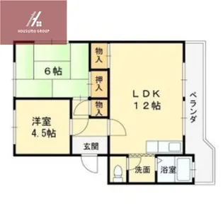 江尻マンション【1階】の間取り