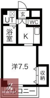 モアメゾンⅢ【505号室】の間取り