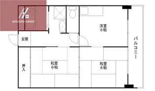 フレンズマンション【5階】の間取り