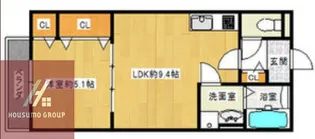 セレニティ田川北B棟【103号室】の間取り