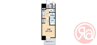 エスリード長居公園PARK AVENUE【10階】の間取り