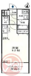 ブラン靭公園【4階】の間取り