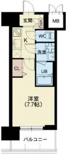 スプランディッド難波Ⅲ【4階】の間取り