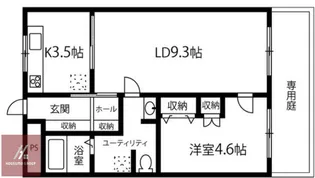 豊里グリーンハイツ【1階】の間取り