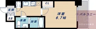 アドバンス新大阪ラシュレ 【703号室】の間取り