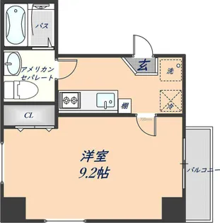 ヒルズ八尾本町【605号室】の間取り