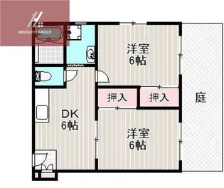 ロゼッリーナ灰塚【102号室】の間取り