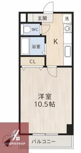 イーズ千里山【209号室】の間取り