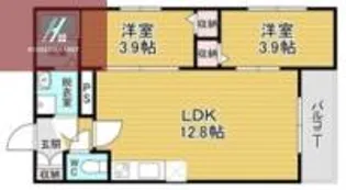 Tio瓢箪山【3階】の間取り
