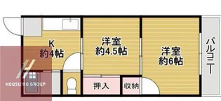 ハイツ寿【4階】の間取り