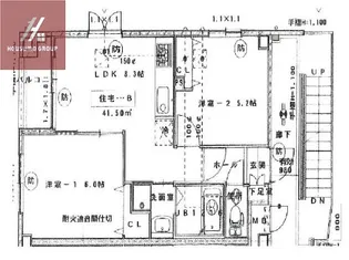 リースターハイツ【402号室】の間取り
