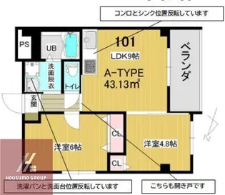 サファイスⅠ番館【1階】の間取り