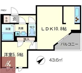 クリスタルリーフ千里中央【1階】の間取り