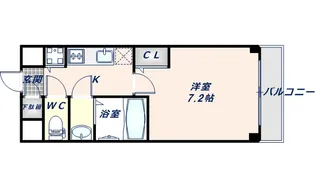 サムティ大阪GRANDEASTⅠ【8階】の間取り