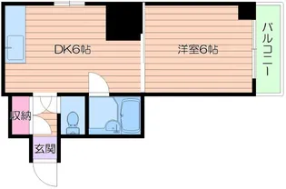 夕陽丘フォスフォルス【2階】の間取り