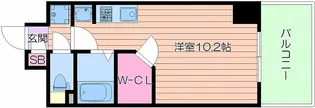 ララプレイス四天王寺夕陽ヶ丘【10階】の間取り