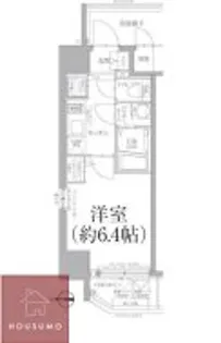 エスリード京橋WEST【8階】の間取り