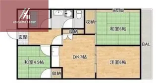 西岩崎コーポ【202号室】の間取り