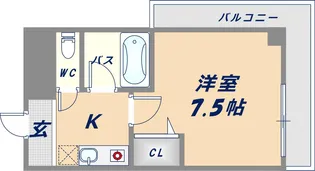 コートビュータワー【5階】の間取り