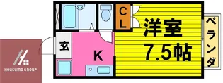 フローラハイツ【1階】の間取り