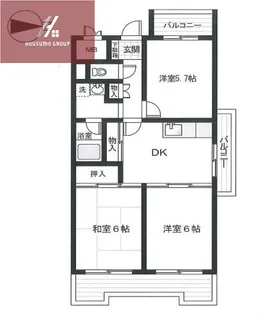 流町ビューハイツ【309号室】の間取り