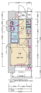 プレサンス東小橋エレディータ【509号室】の間取り