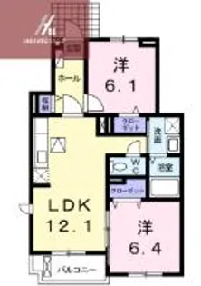 グラシア・Y【1階】の間取り