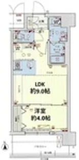 スワンズシティ大阪フルーア【2階】の間取り
