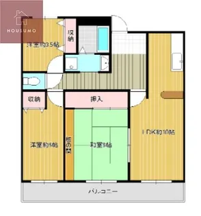 アルカサール美園【505号室】の間取り