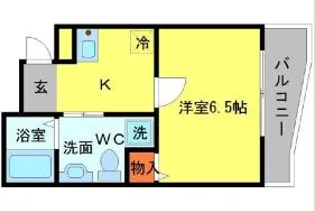 ヒルズななお【2階】の間取り