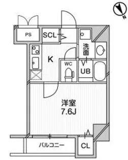 プレアデス千里山田【605号室】の間取り