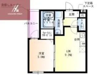 フジパレス住道Ⅲ番館【1階】の間取り