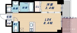 プレサンス新大阪ジェイズ【212号室】の間取り