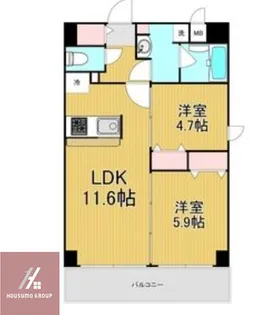 レジデンシア都島アイラ【502号室】の間取り