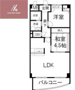 セ・エム・アッシュ北野【3階】の間取り