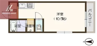 マンションハーヴィー【201号室】の間取り