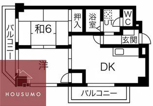 エクセルコート千里丘【106号室】の間取り