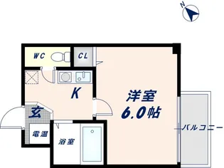 ロンモンターニュ小阪【3階】の間取り