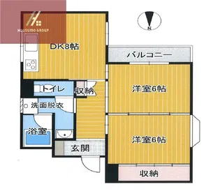 オークヒルズ八尾南【1階】の間取り