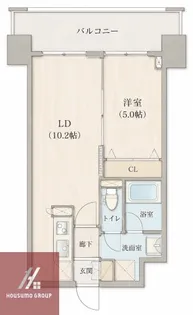 アーバネックス豊中桜塚【1004号室】の間取り