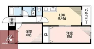 クレセル利倉東Ⅰ【303号室】の間取り
