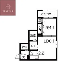 F asecia cer【204号室】の間取り